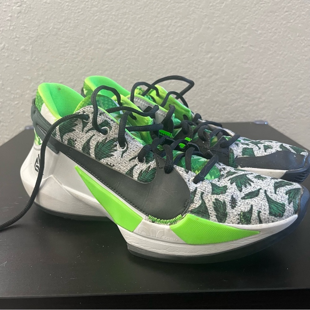 Nike Green and Black Athletic Shoes